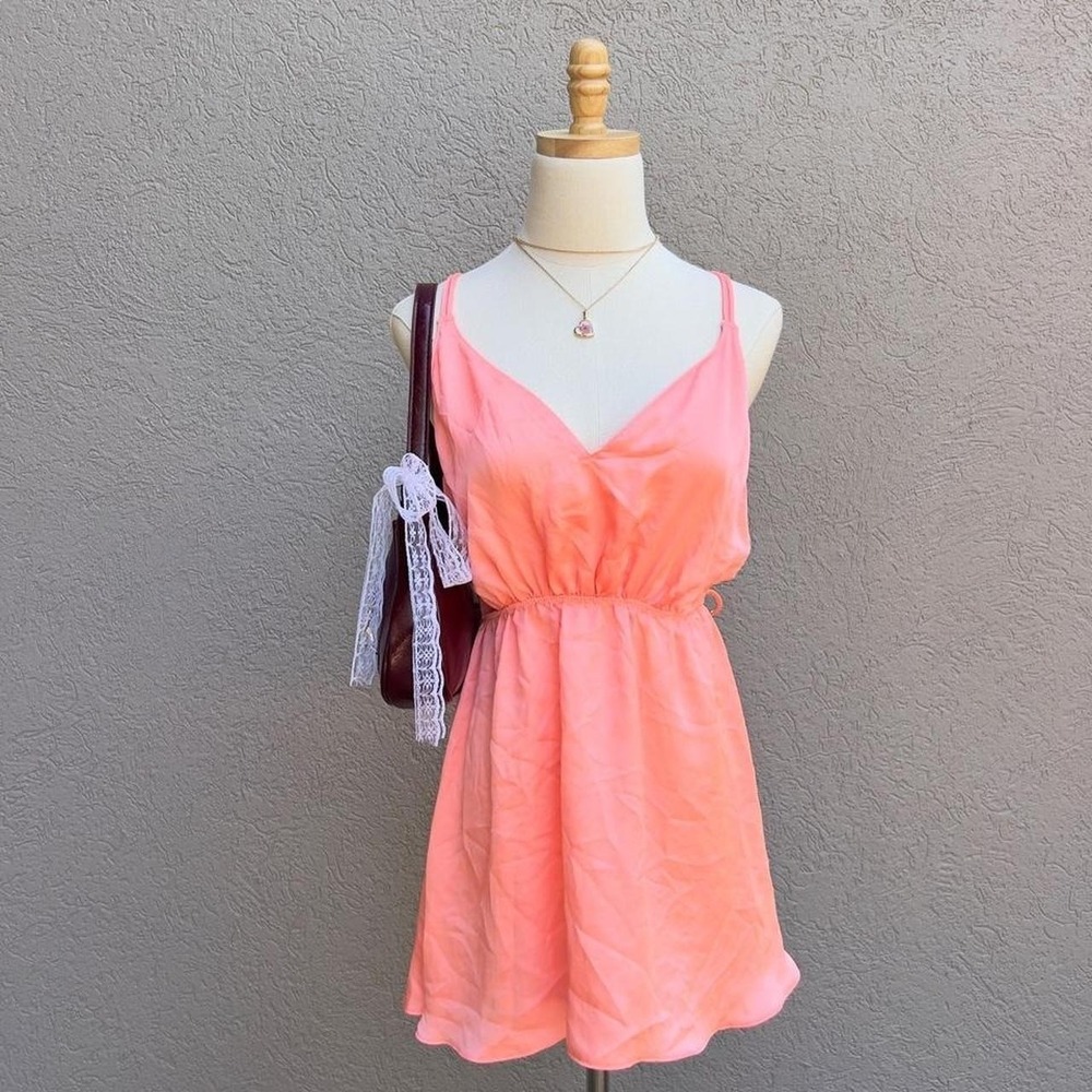 Victoria's Secret Satin Strappy Nightgown Lingerie Slip Dress Size Small